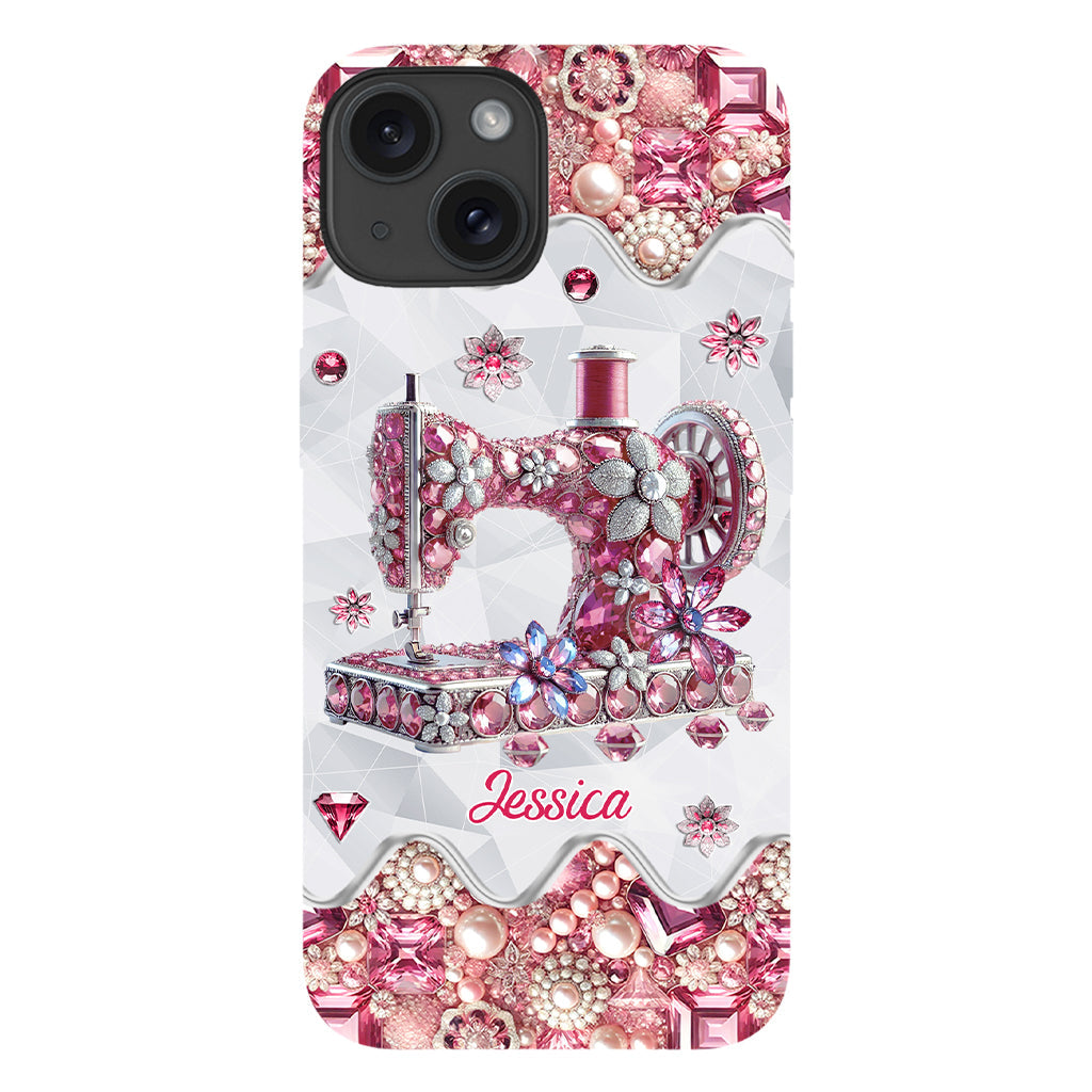 Just A Girl Who Loves Sewing - Personalized Sewing Full Print Phone Case