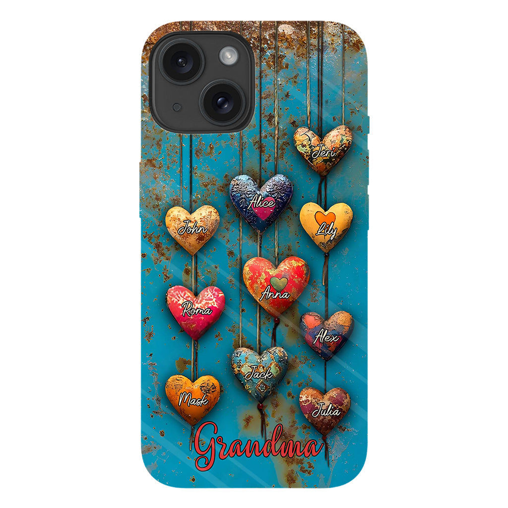 Grandma's Mom's Sweethearts - Personalized Grandma Full Print Phone Case