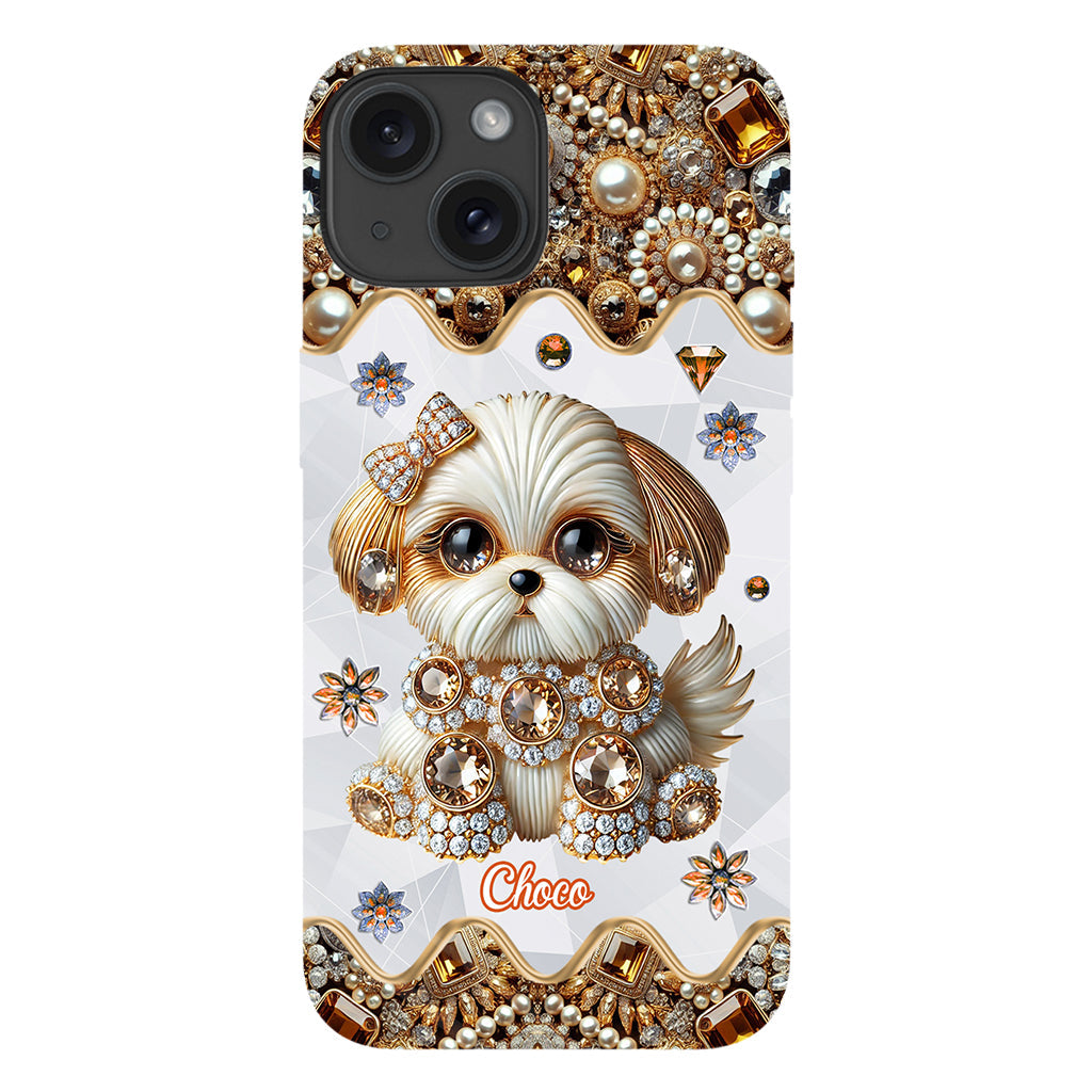 Love Shih Tzu - Personalized Dog Full Print Phone Case