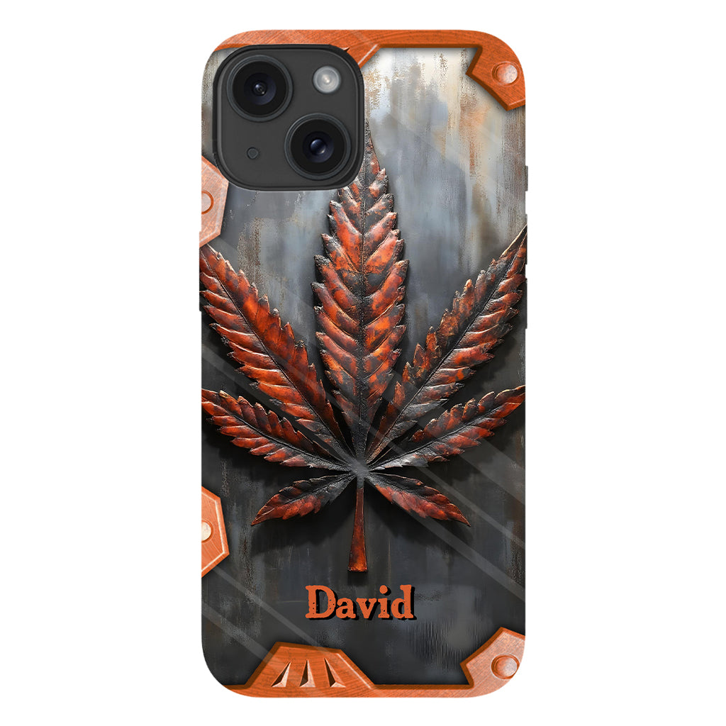 Stunning Leaf - Personalized Weed Full Print Phone Case