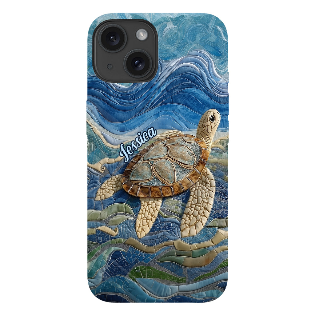 Love Turtles - Personalized Turtle Full Print Phone Case