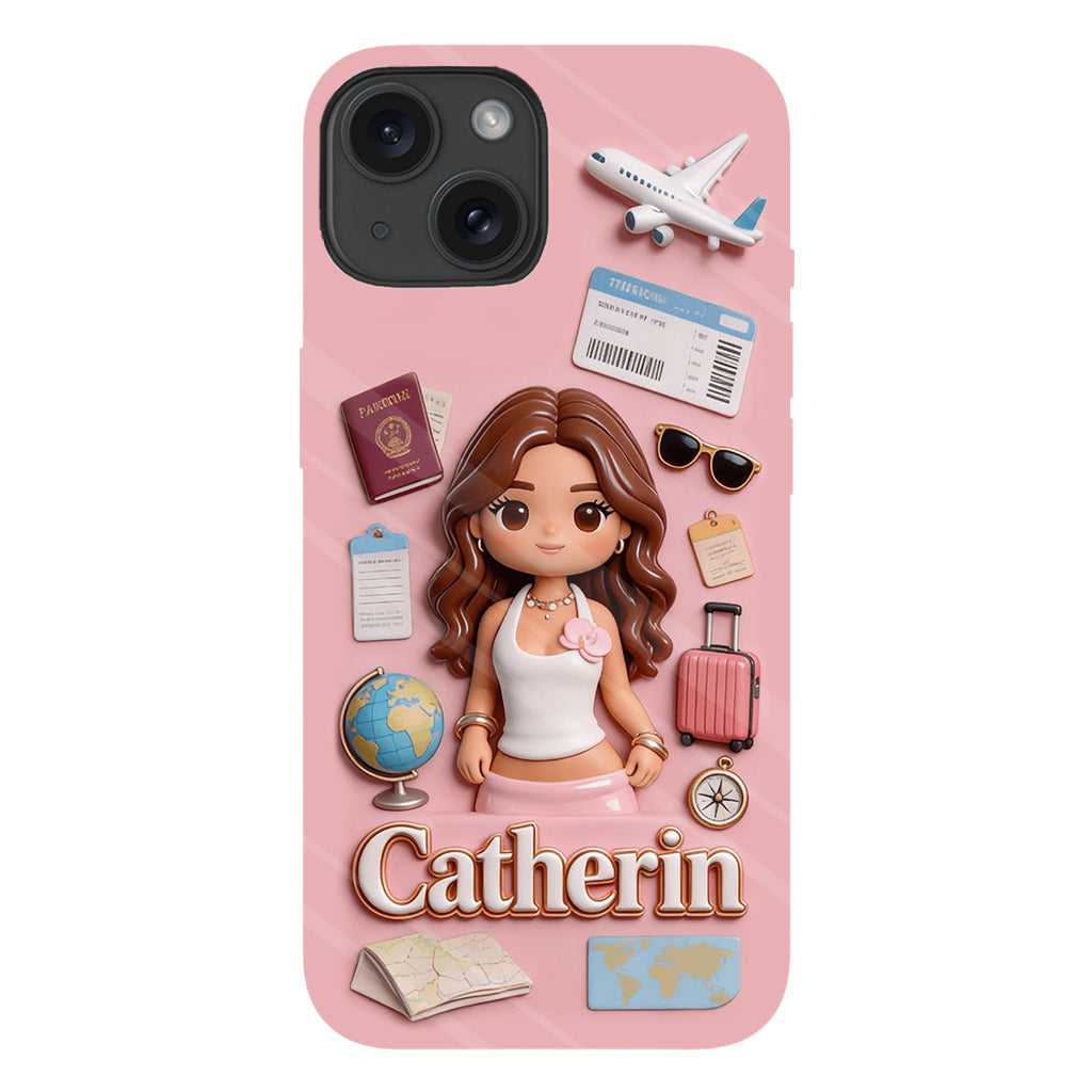 Traveling Lover - Personalized Travelling Full Print Phone Case