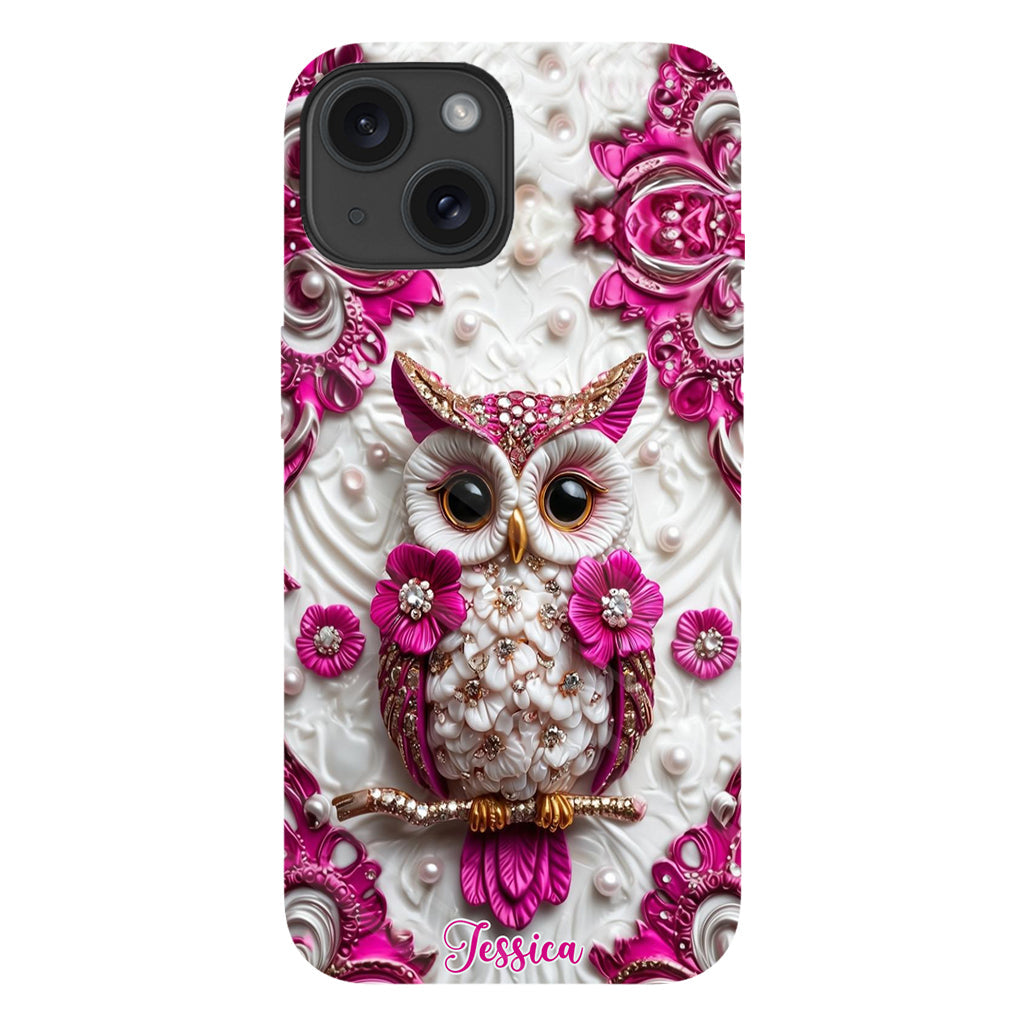 Magic Owl - Personalized Owl Full Print Phone Case