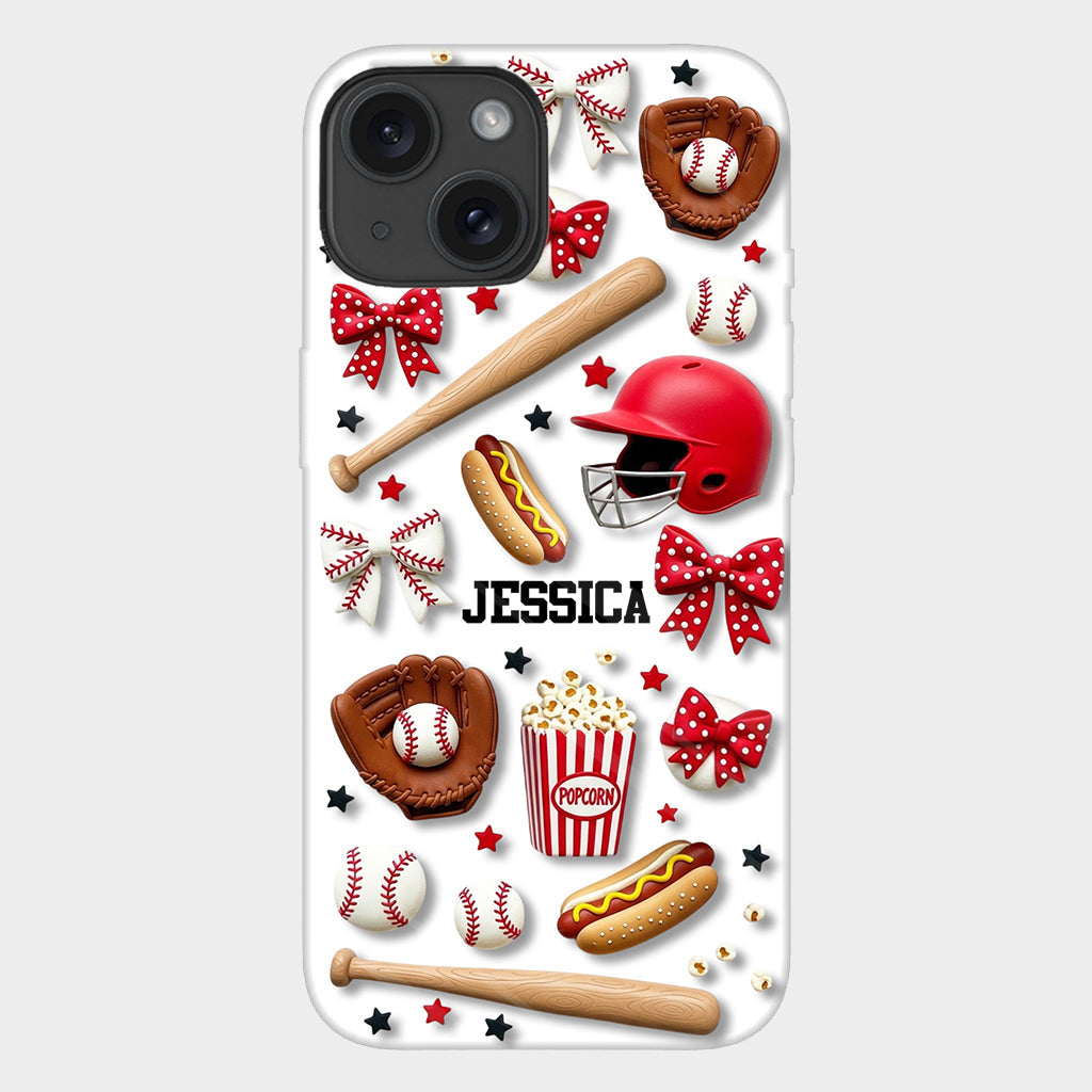 Love Baseball - Personalized Baseball Full Print Phone Case