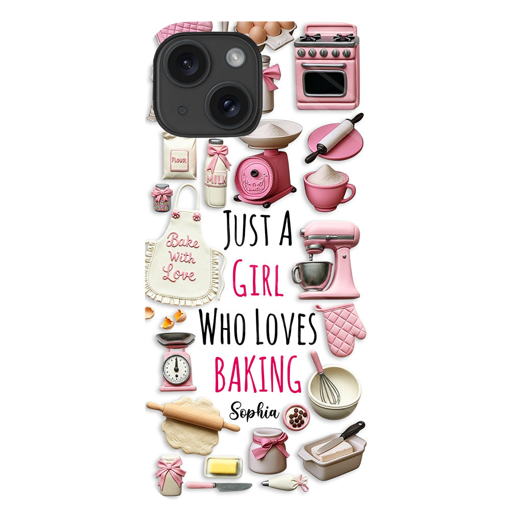 Just A Girl Who Loves Baking - Personalized Baking Full Print Phone Case