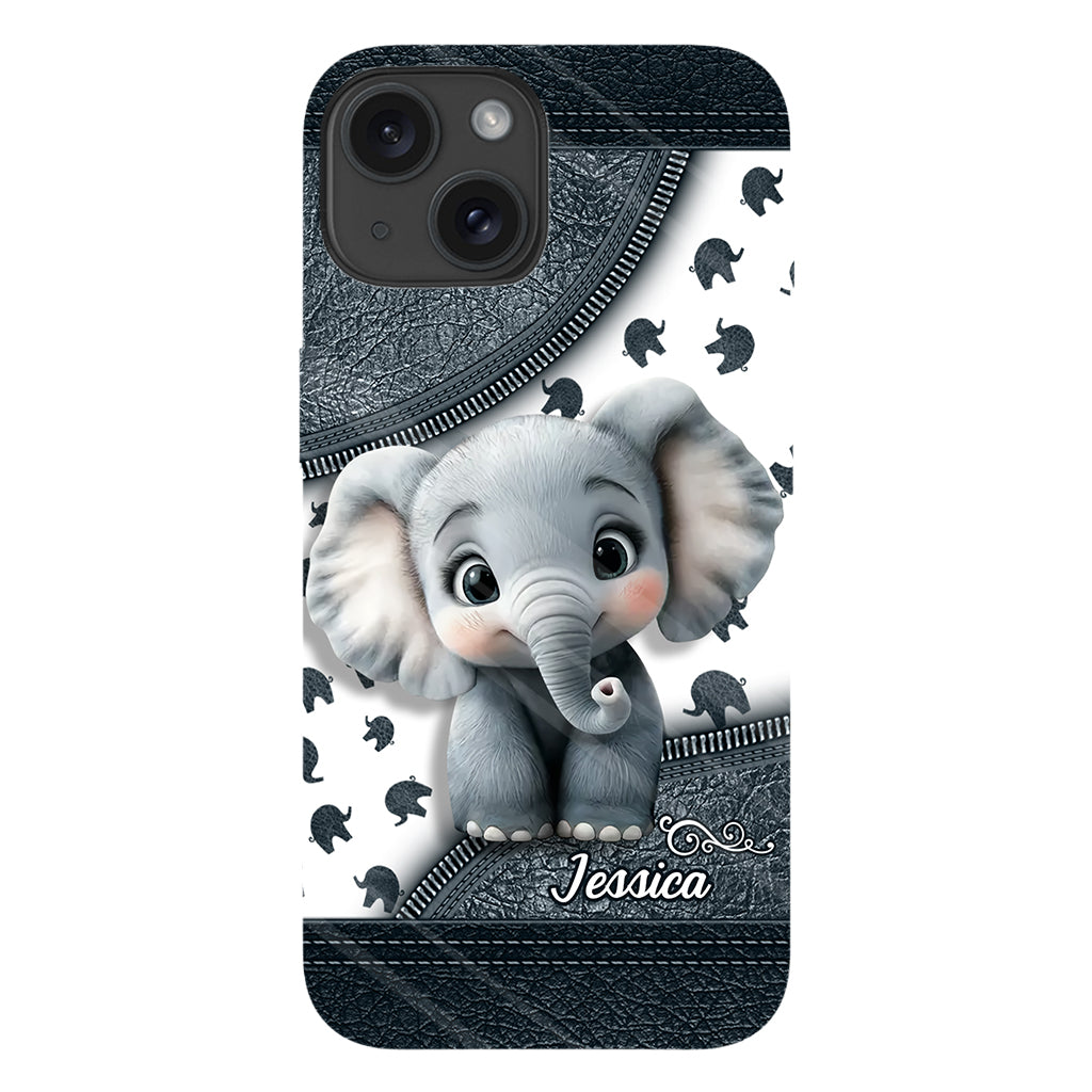 Cute Baby Elephant - Personalized Elephant Full Print Phone Case