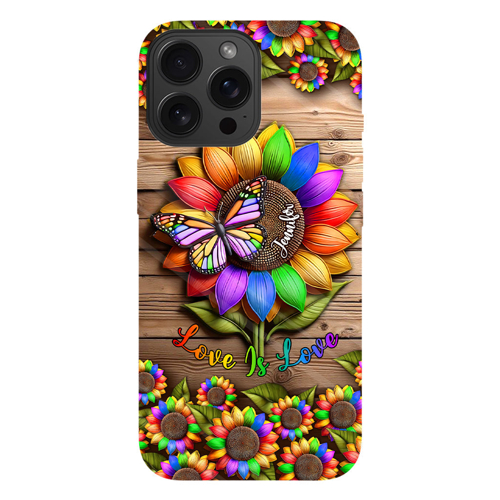 Love Is Love - Personalized LGBT Support Full Print Phone Case