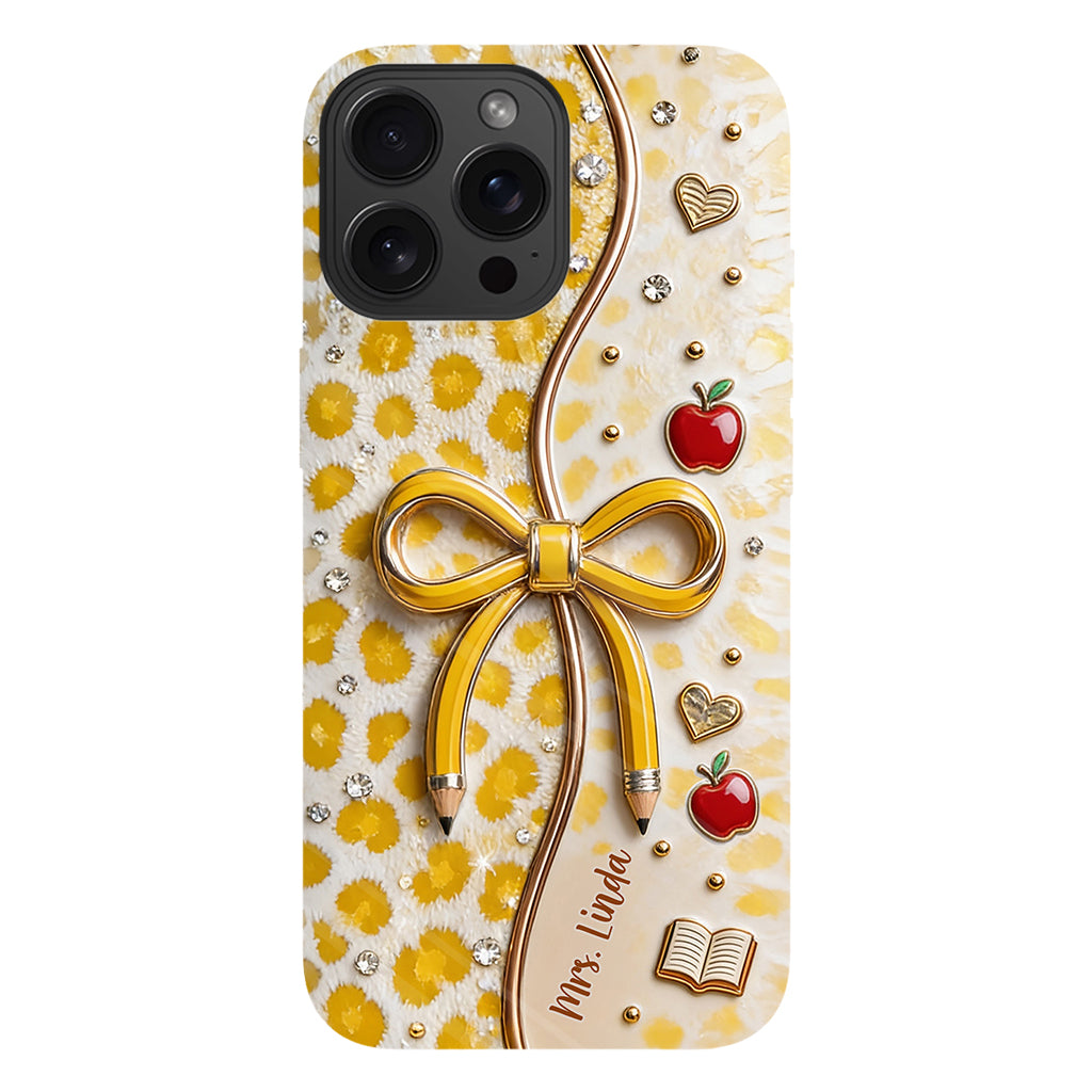 Back To School - Personalized Teacher Full Print Phone Case