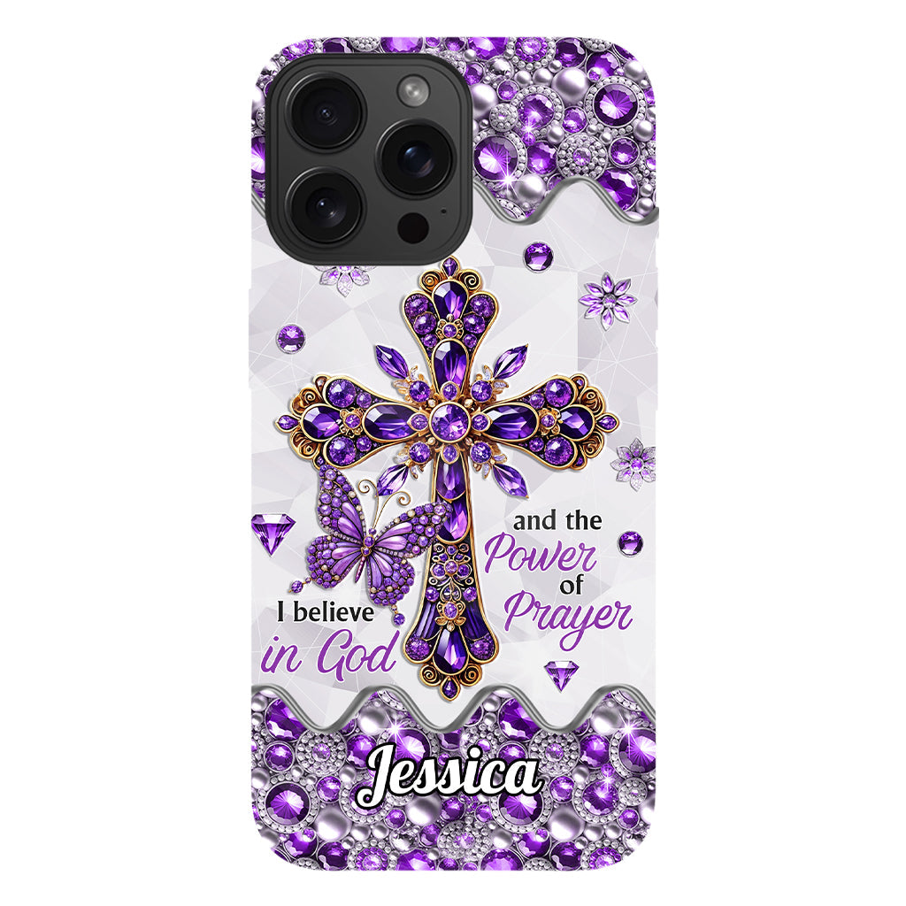 I Believe In God - Personalized Christian Full Print Phone Case