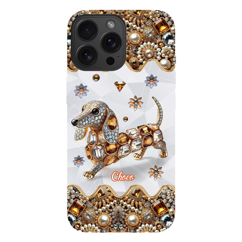 Love Dachshunds - Personalized Dog Full Print Phone Case