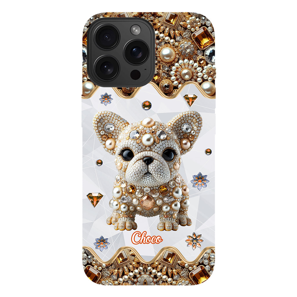 Love French Bulldog - Personalized Dog Full Print Phone Case