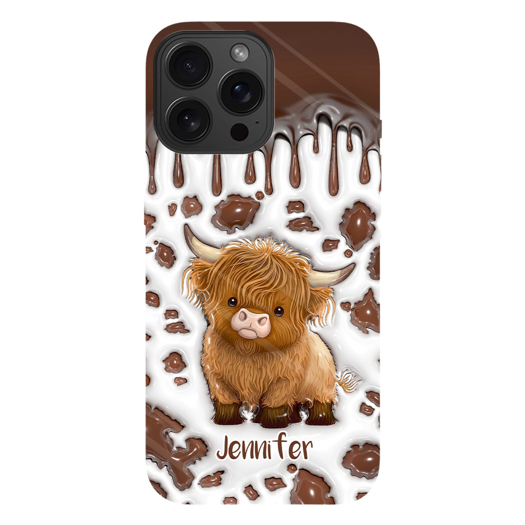 Just A Girl Who Loves Highland Cow - Personalized Full Print Phone Case