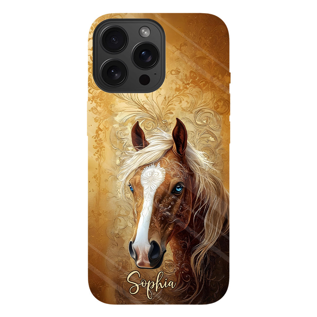 Love Horses - Personalized Horse Full Print Phone Case