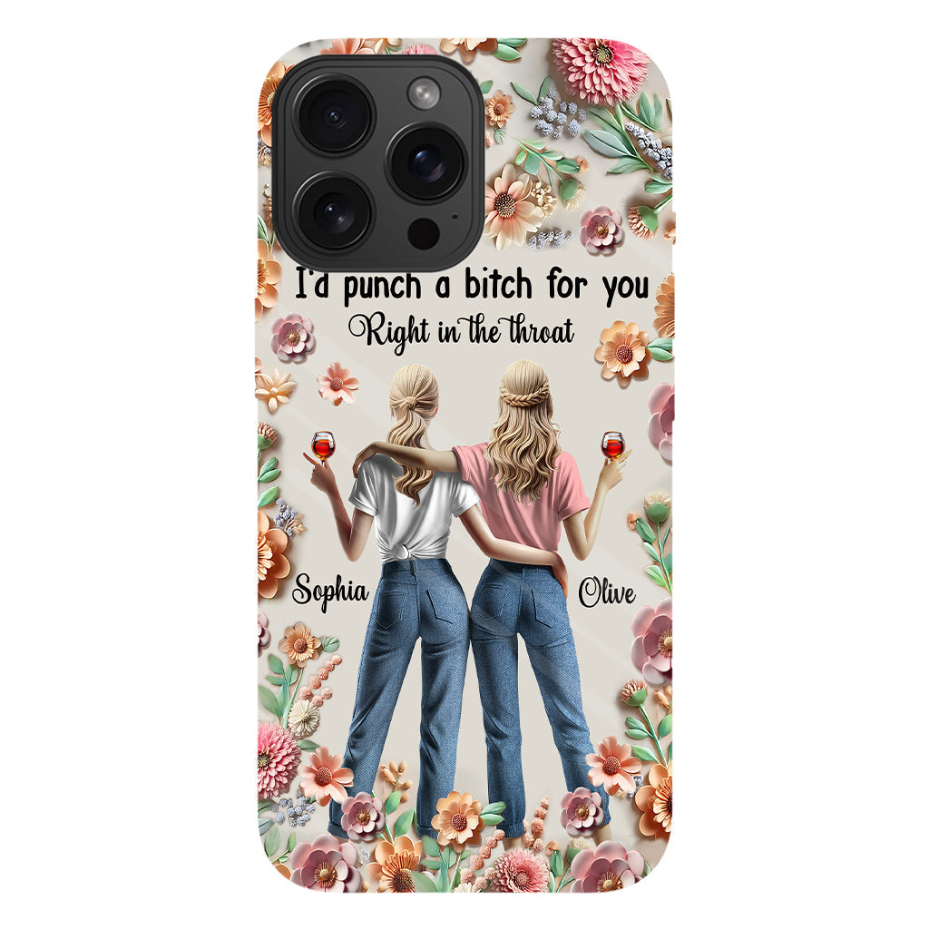 Punch Bitch Besties - Personalized Bestie Full Print Phone Case