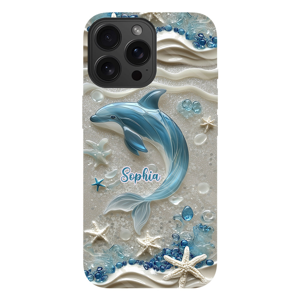 Love Dophins - Personalized Dolphin Full Print Phone Case