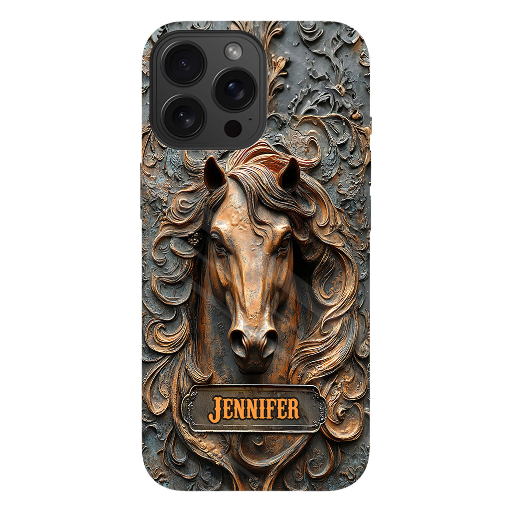 Love Horses - Personalized Horse Full Print Phone Case