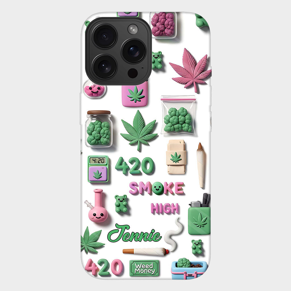 Stoner Chic - Personalized Weed Full Print Phone Case