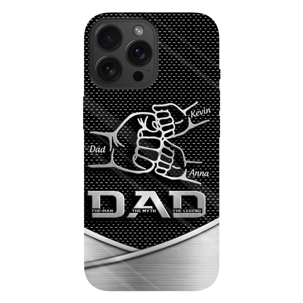 Dad The Man The Myth The Legend First Bump - Christmas Gift for Dad - Personalized Father Full Print Phone Case