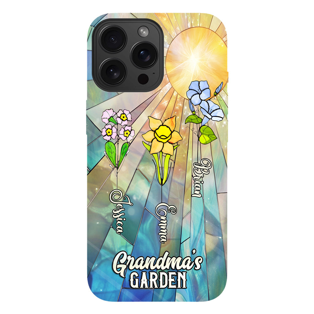 Grandma's Garden - Personalized Grandma Full Print Phone Case