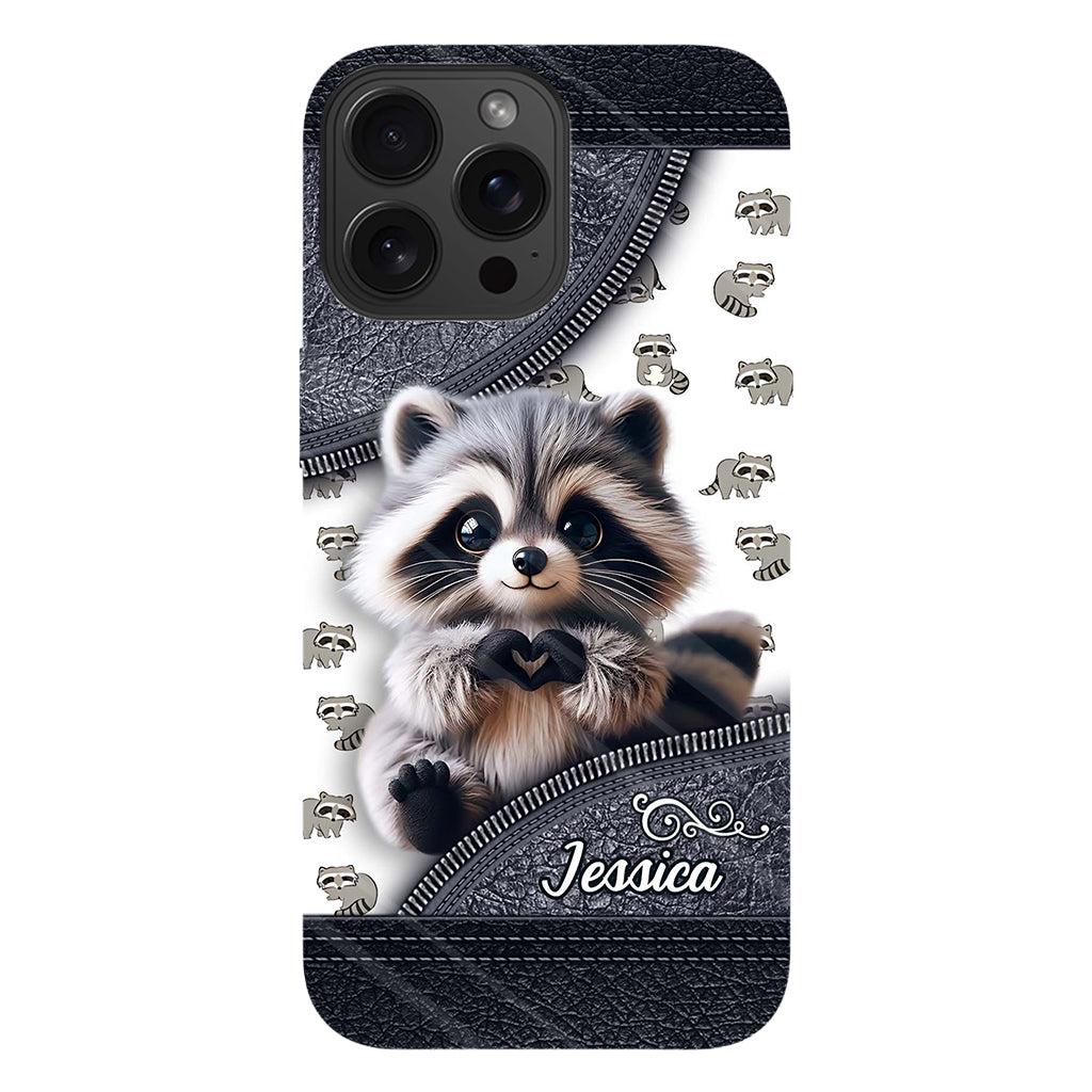Adorable Raccoon - Personalized Raccoon Full Print Phone Case