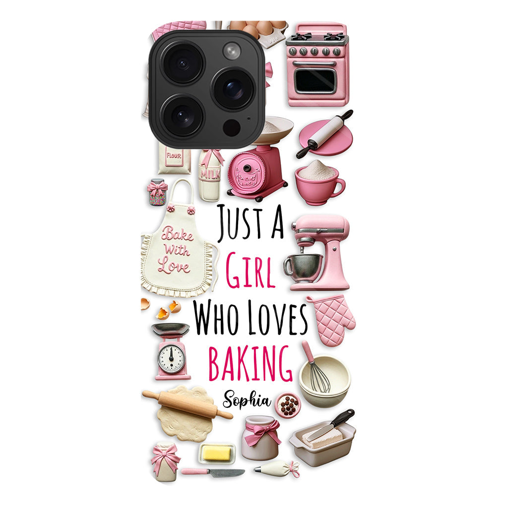 Just A Girl Who Loves Baking - Personalized Baking Full Print Phone Case