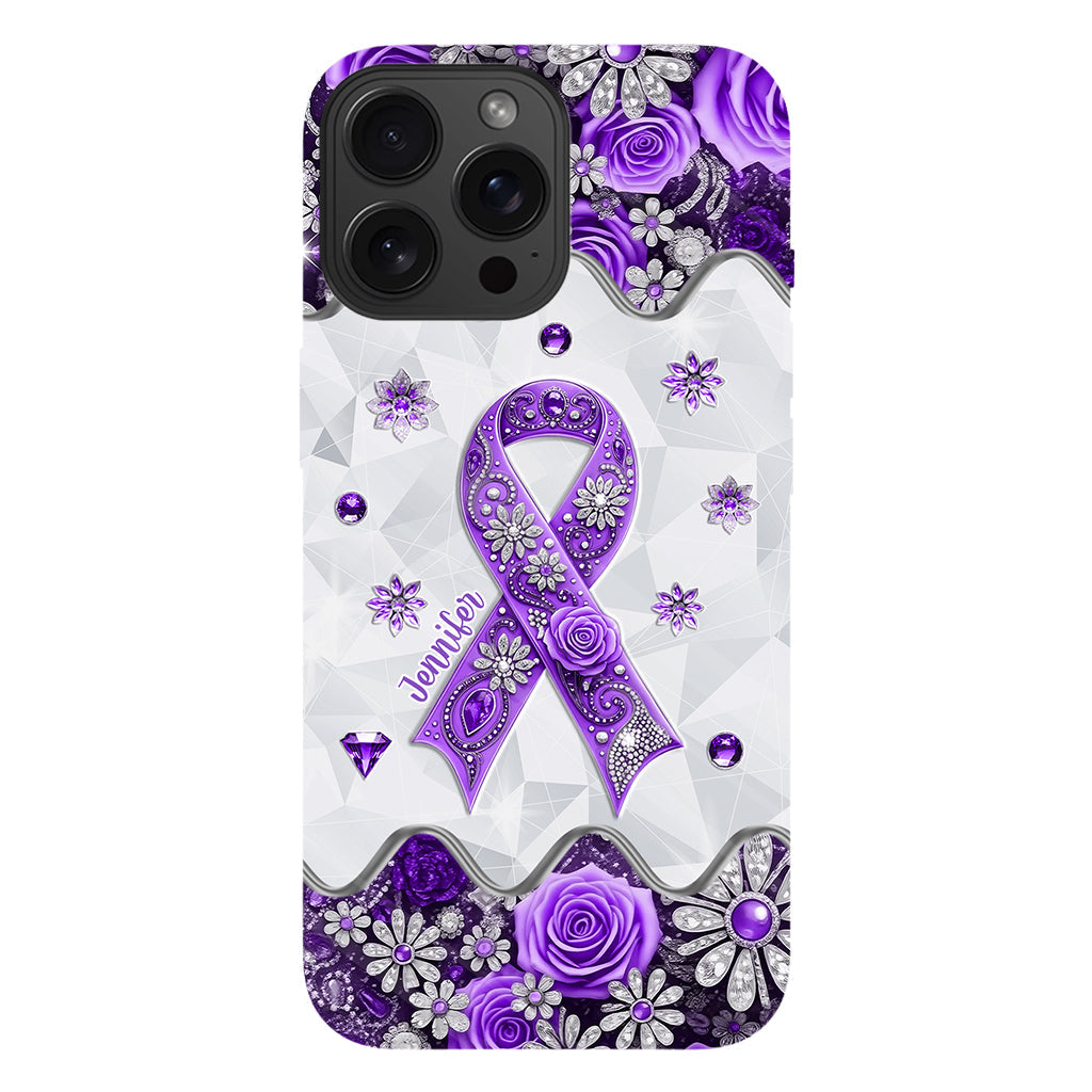 Cancer Awareness - Personalized Pancreatic Cancer Awareness Full Print Phone Case