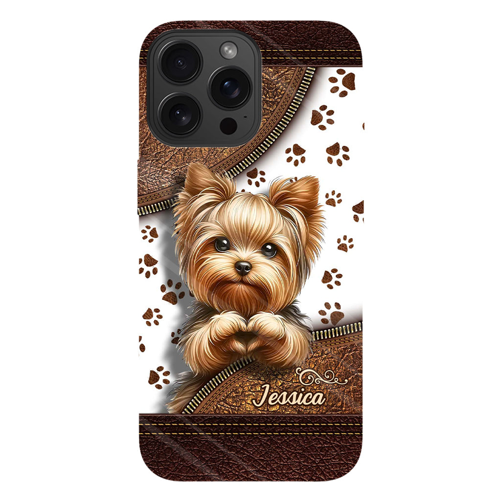 Cute Yorkshire Terrier - Personalized Dog Full Print Phone Case