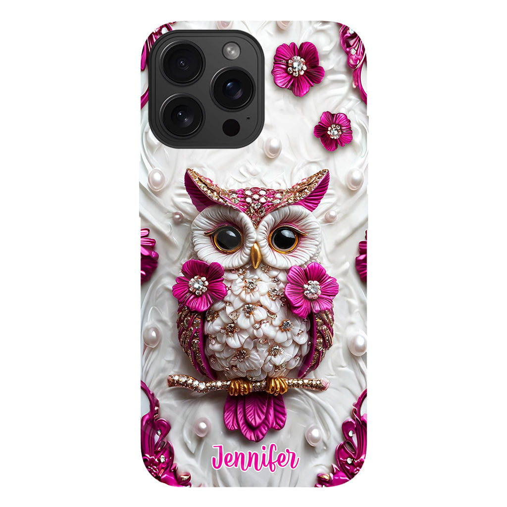 Beautiful Owl - Personalized Owl Full Print Phone Case