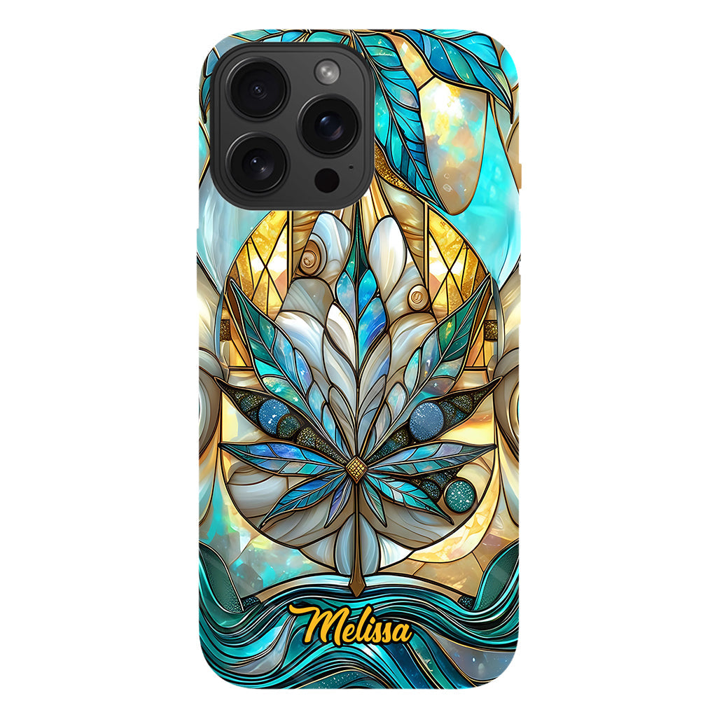 Stunning Leaf - Personalized Weed Full Print Phone Case