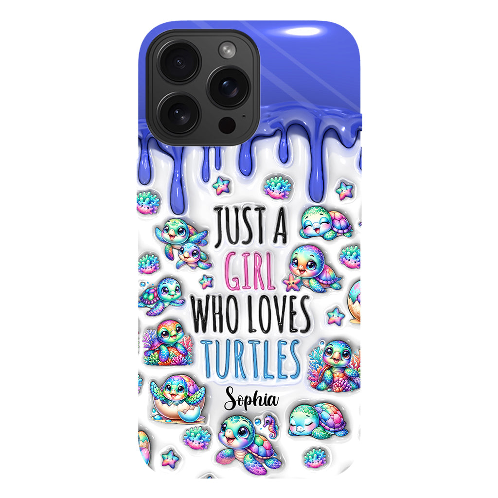Just A Girl Who Loves Turtles - Personalized Turtle Full Print Phone Case