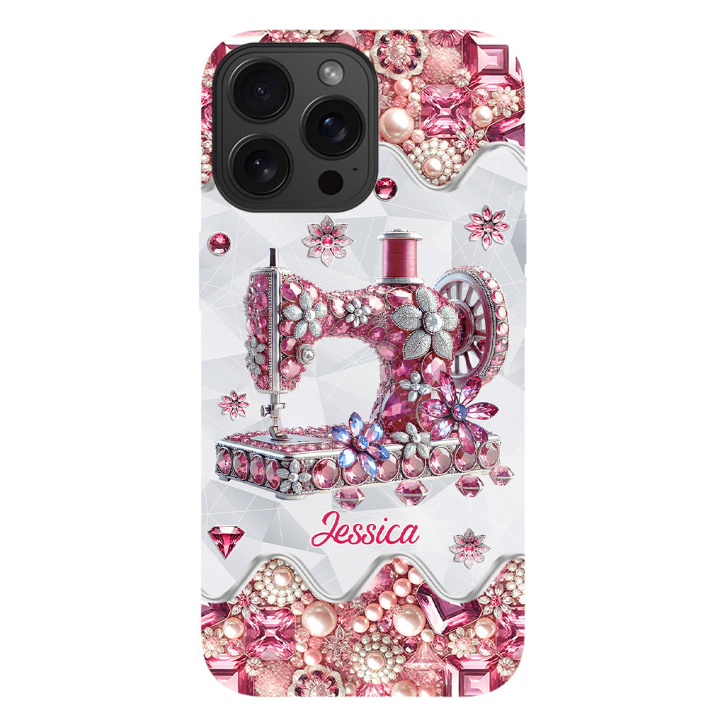 Just A Girl Who Loves Sewing - Personalized Sewing Full Print Phone Case