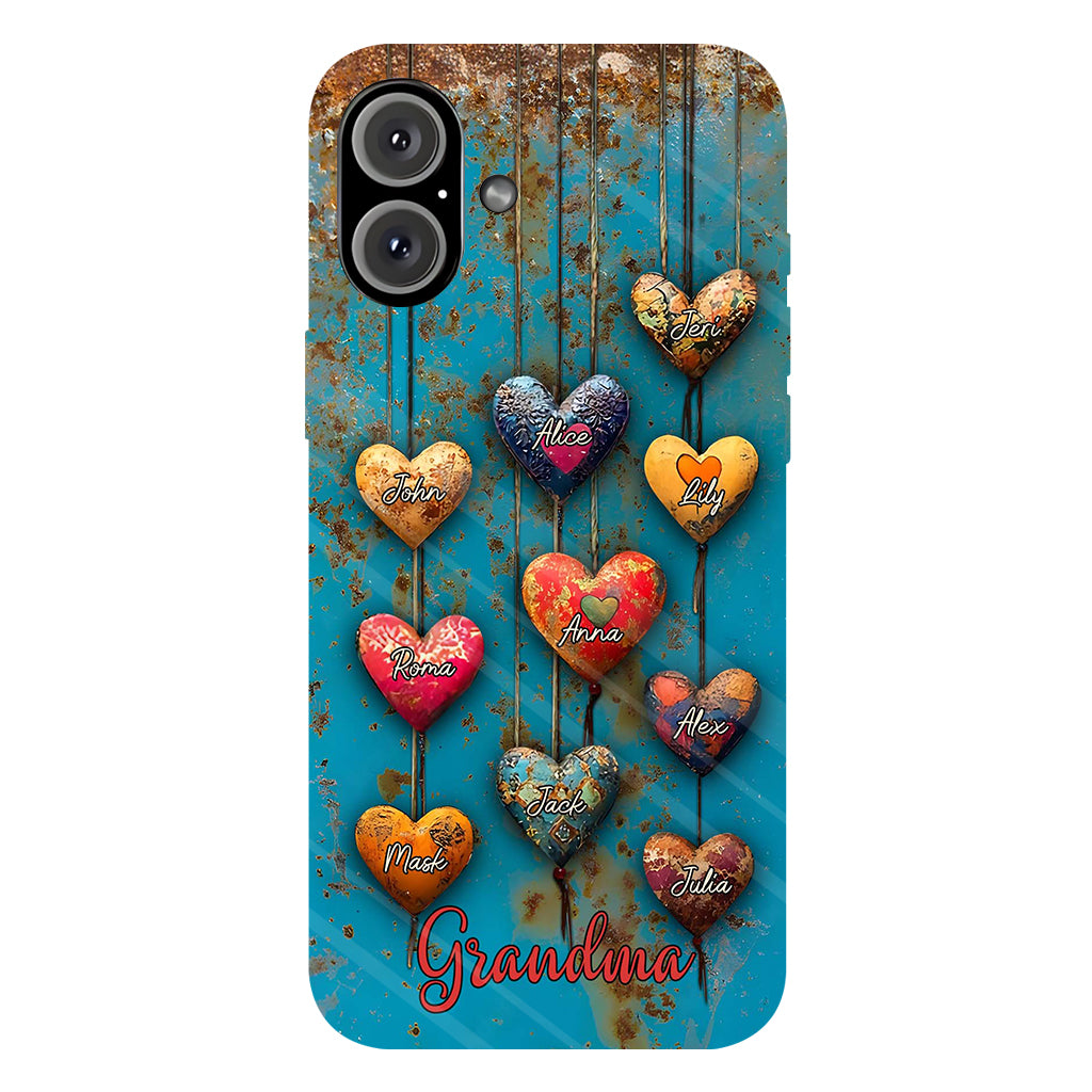 Grandma's Mom's Sweethearts - Personalized Grandma Full Print Phone Case