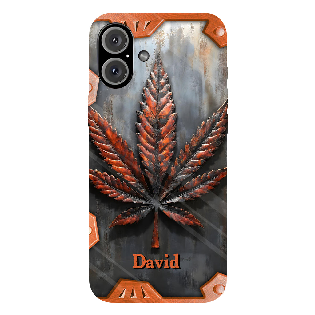 Stunning Leaf - Personalized Weed Full Print Phone Case
