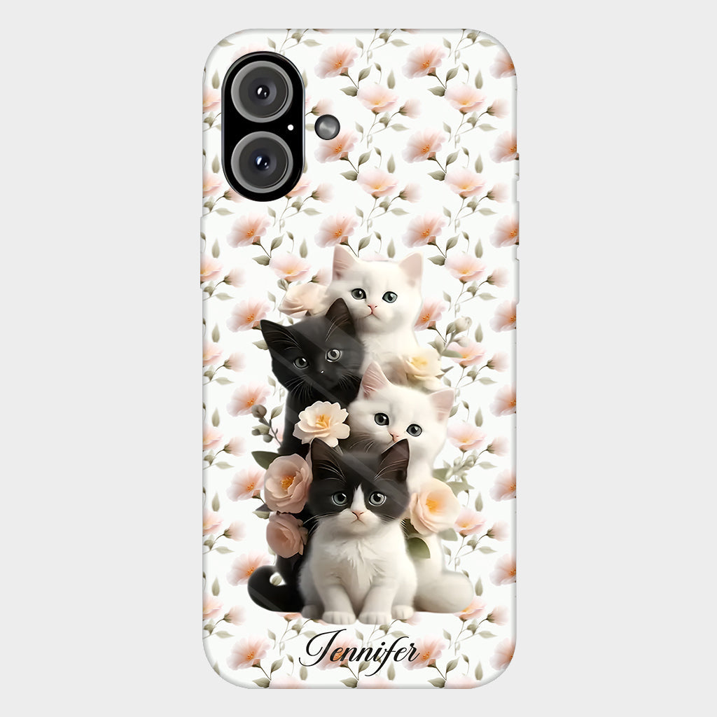 Cute Kittens - Personalized Cat Full Print Phone Case