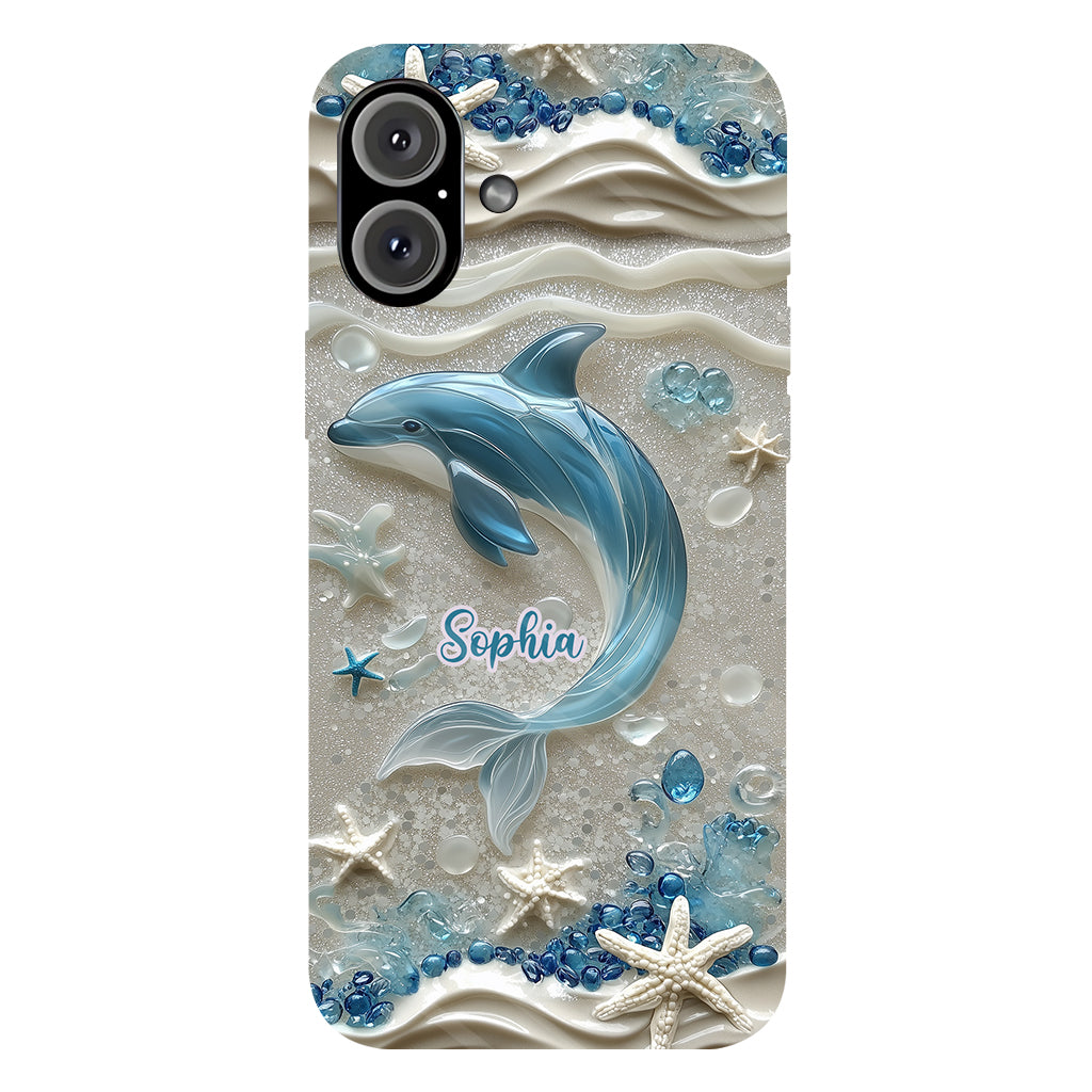 Love Dophins - Personalized Dolphin Full Print Phone Case