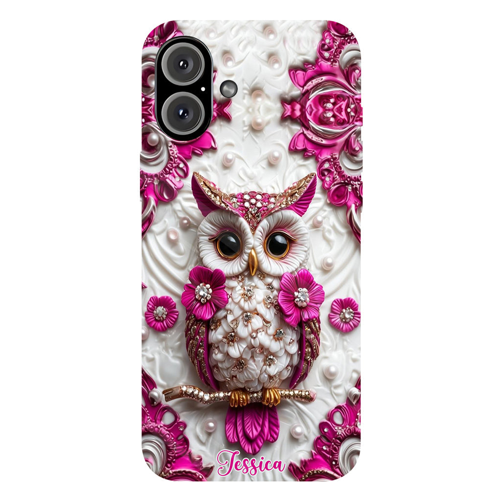Magic Owl - Personalized Owl Full Print Phone Case
