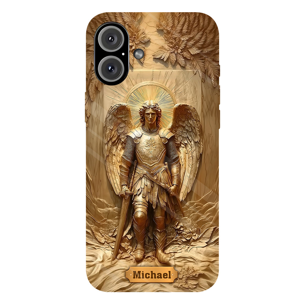Archangel Michael - Personalized Christian Full Print Phone Case