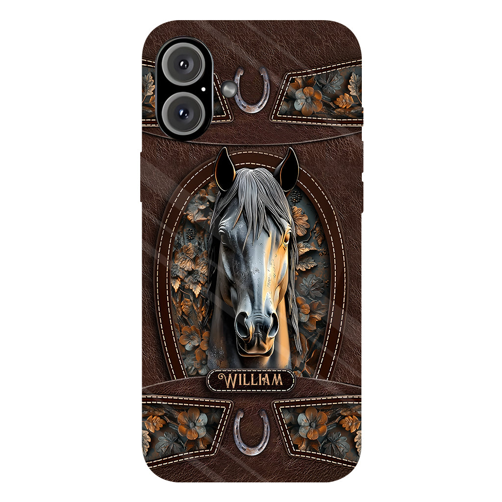 Love Horse - Personalized Horse Full Print Phone Case