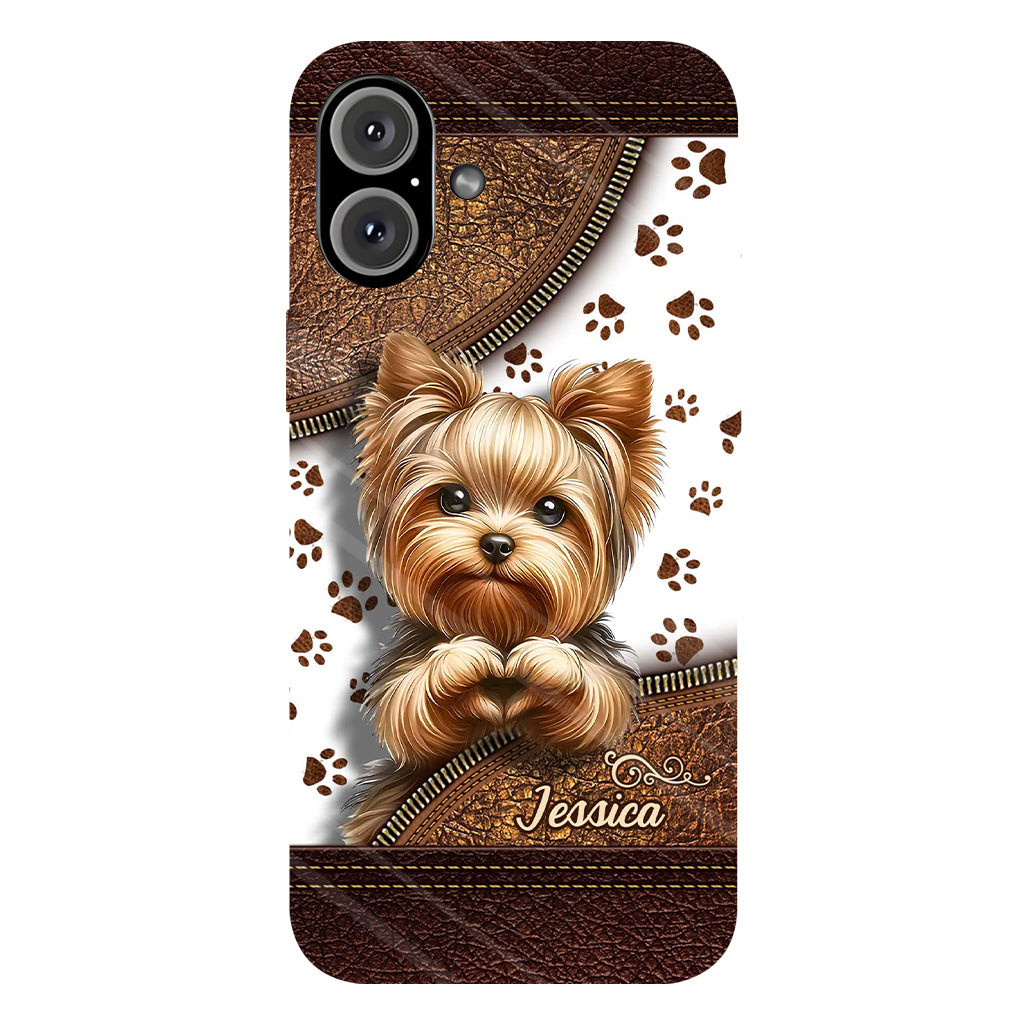 Cute Yorkshire Terrier - Personalized Dog Full Print Phone Case