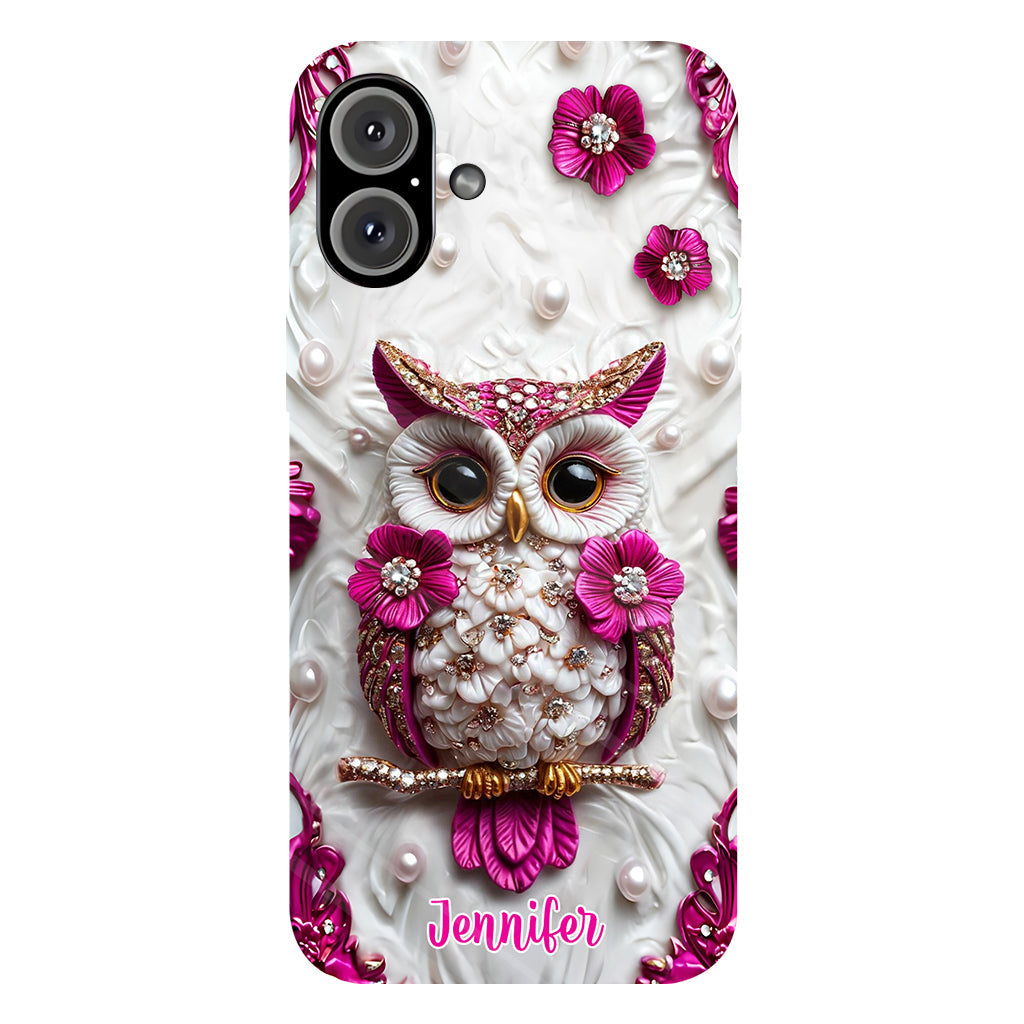 Beautiful Owl - Personalized Owl Full Print Phone Case