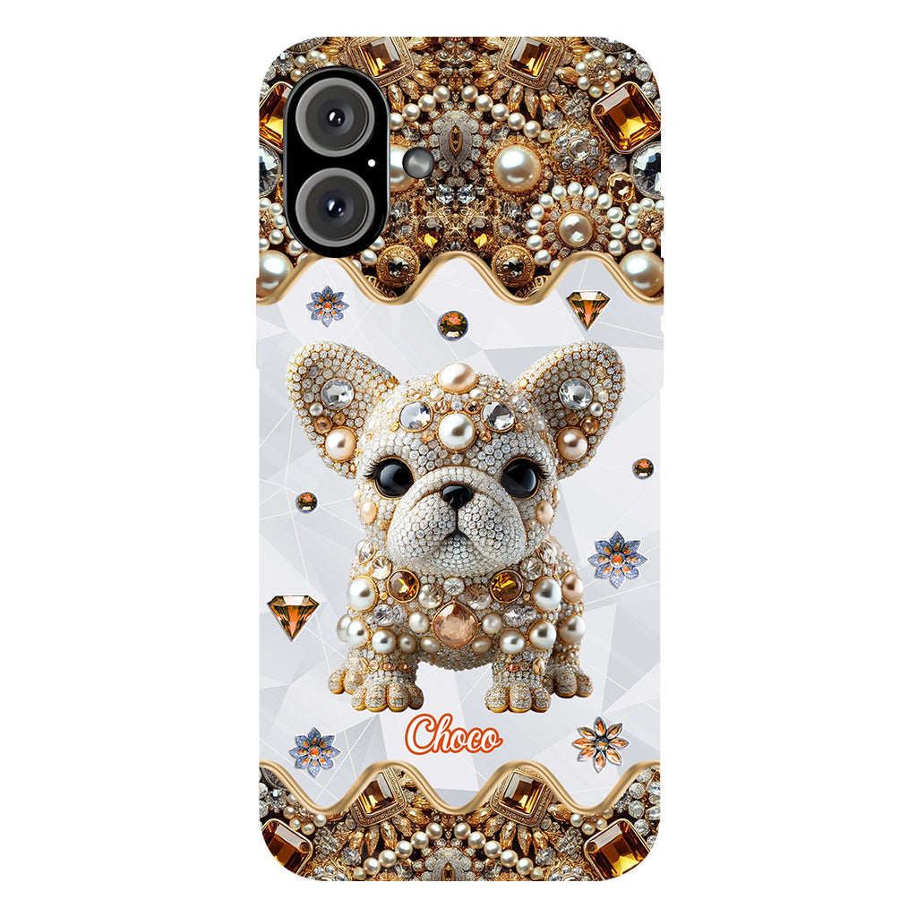 Love French Bulldog - Personalized Dog Full Print Phone Case