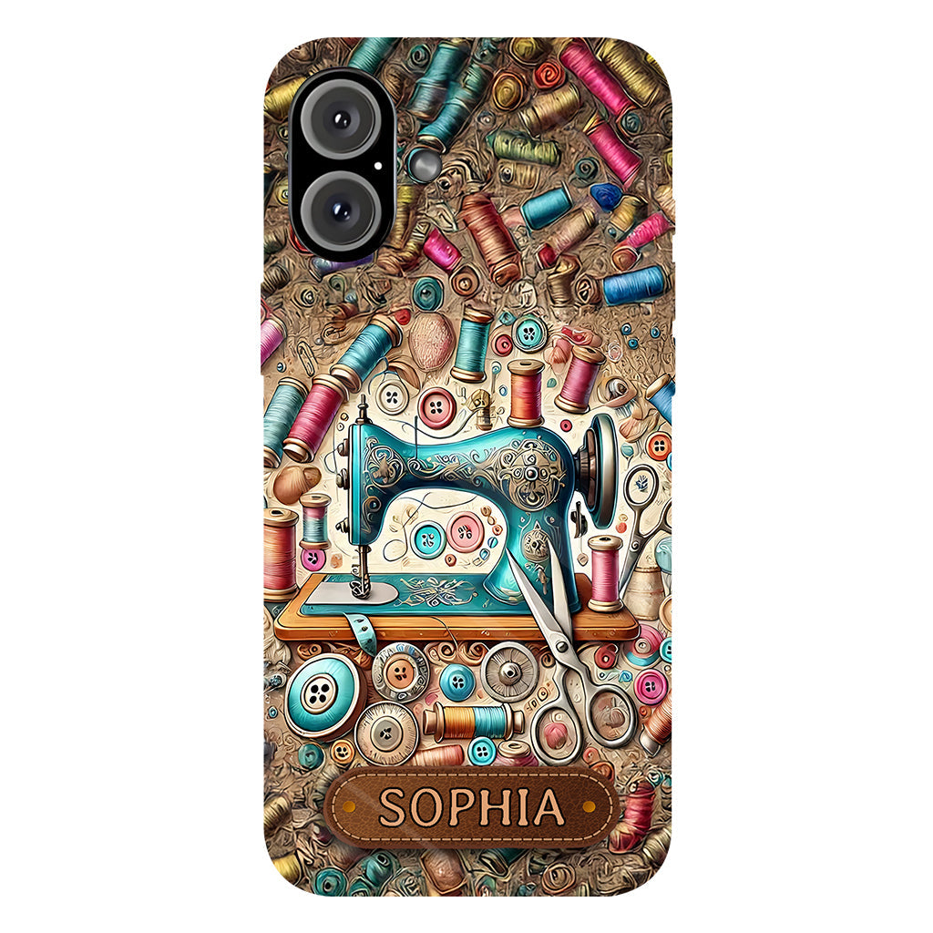 Love Sewing - Personalized Sewing Full Print Phone Case
