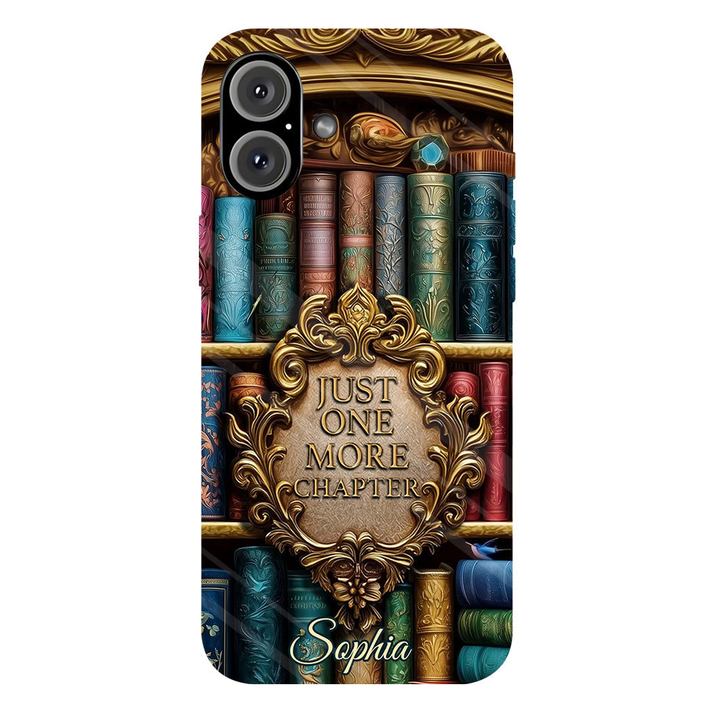 Just One More Chapter - Personalized Book Full Print Phone Case