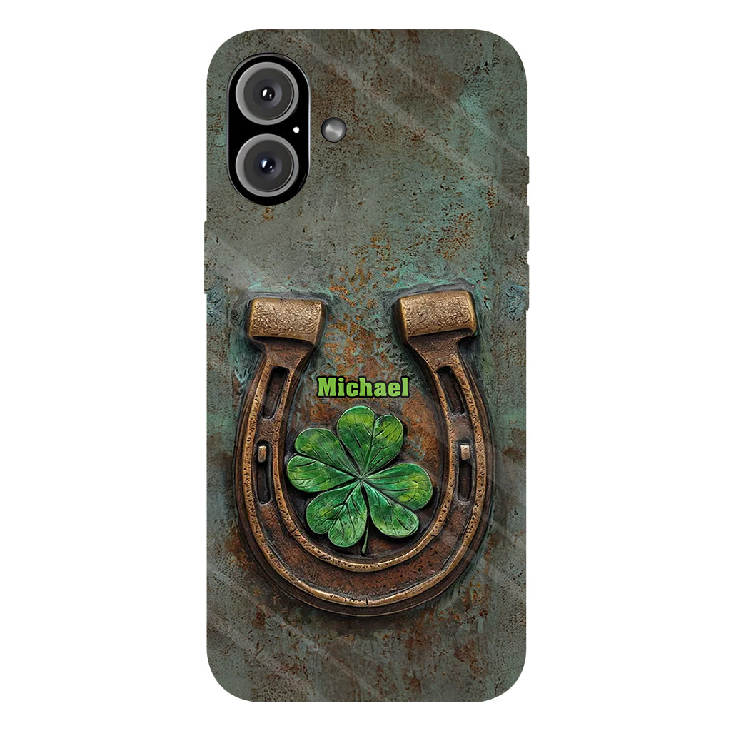 Vintage Irish Harp - Personalized Horse Full Print Phone Case