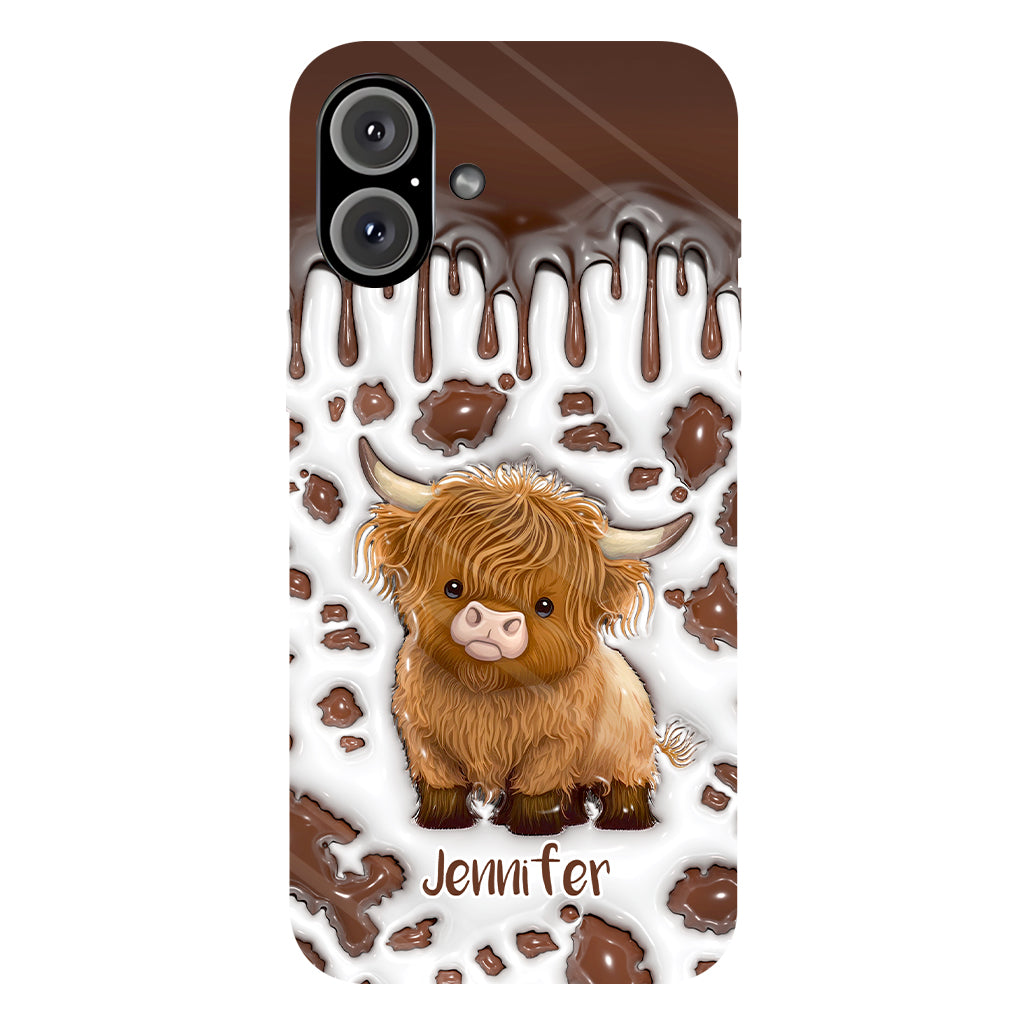 Just A Girl Who Loves Highland Cow - Personalized Full Print Phone Case