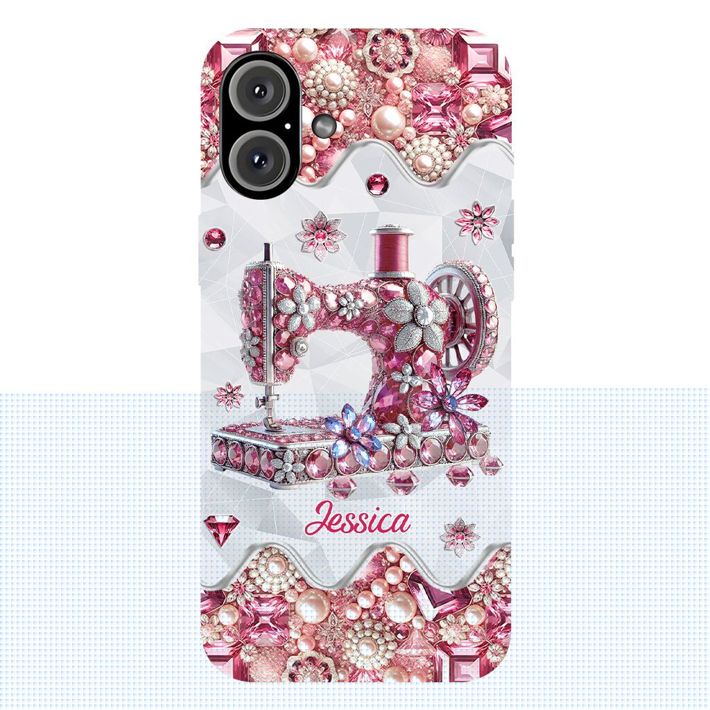 Just A Girl Who Loves Sewing - Personalized Sewing Full Print Phone Case