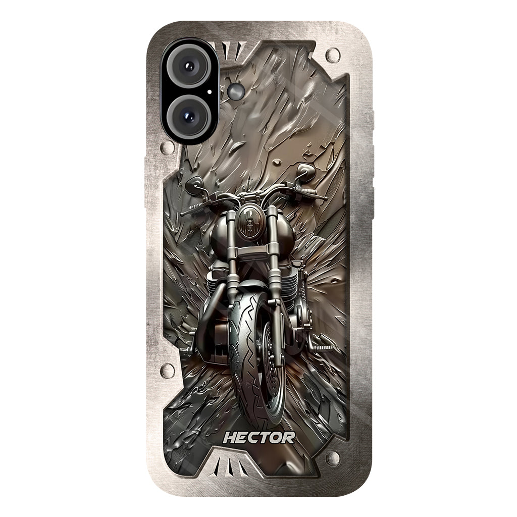 Vintage Motorcycle - Personalized Biker Full Print Phone Case