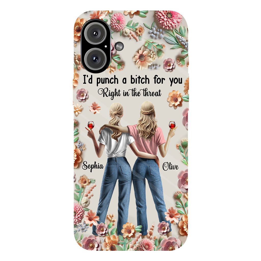 Punch Bitch Besties - Personalized Bestie Full Print Phone Case