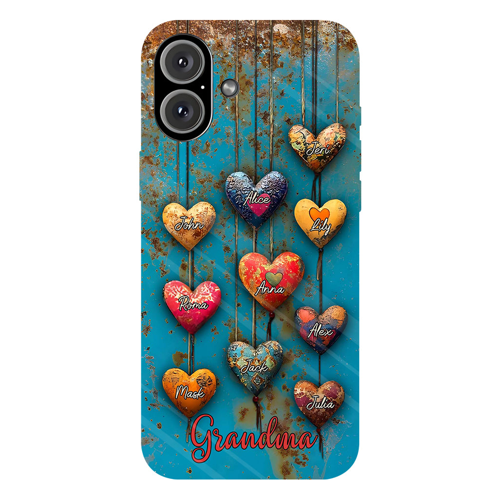 Grandma's Mom's Sweethearts - Personalized Grandma Full Print Phone Case