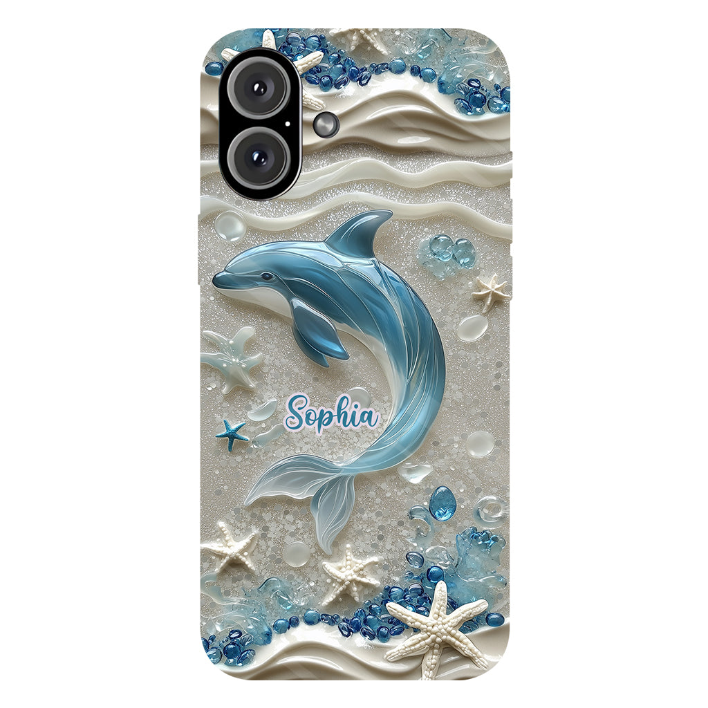 Love Dophins - Personalized Dolphin Full Print Phone Case